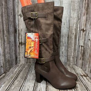 Bella Vita Heeled Boots Brown Size 6 Extra Wide